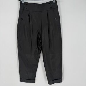 RALPH LAUREN‎ PURPLE LABEL LAMB SKIN LEATHER PANTS SIZE 6--SMALL FLAW